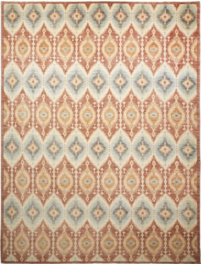 Ikkat Teppich Nr 1354